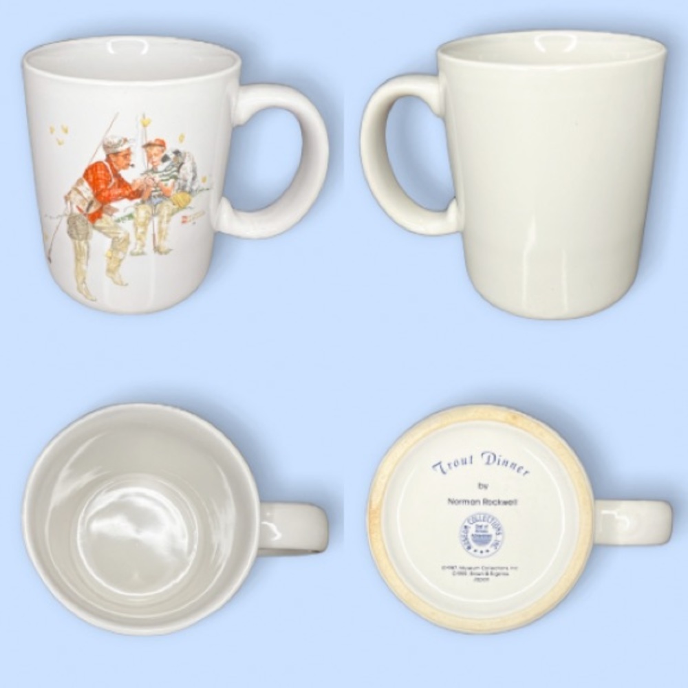 Set of 4 Vintage Norman Rockwell Collectors Mugs 1987 Museum Collections, Inc. - Picture 12 of 15